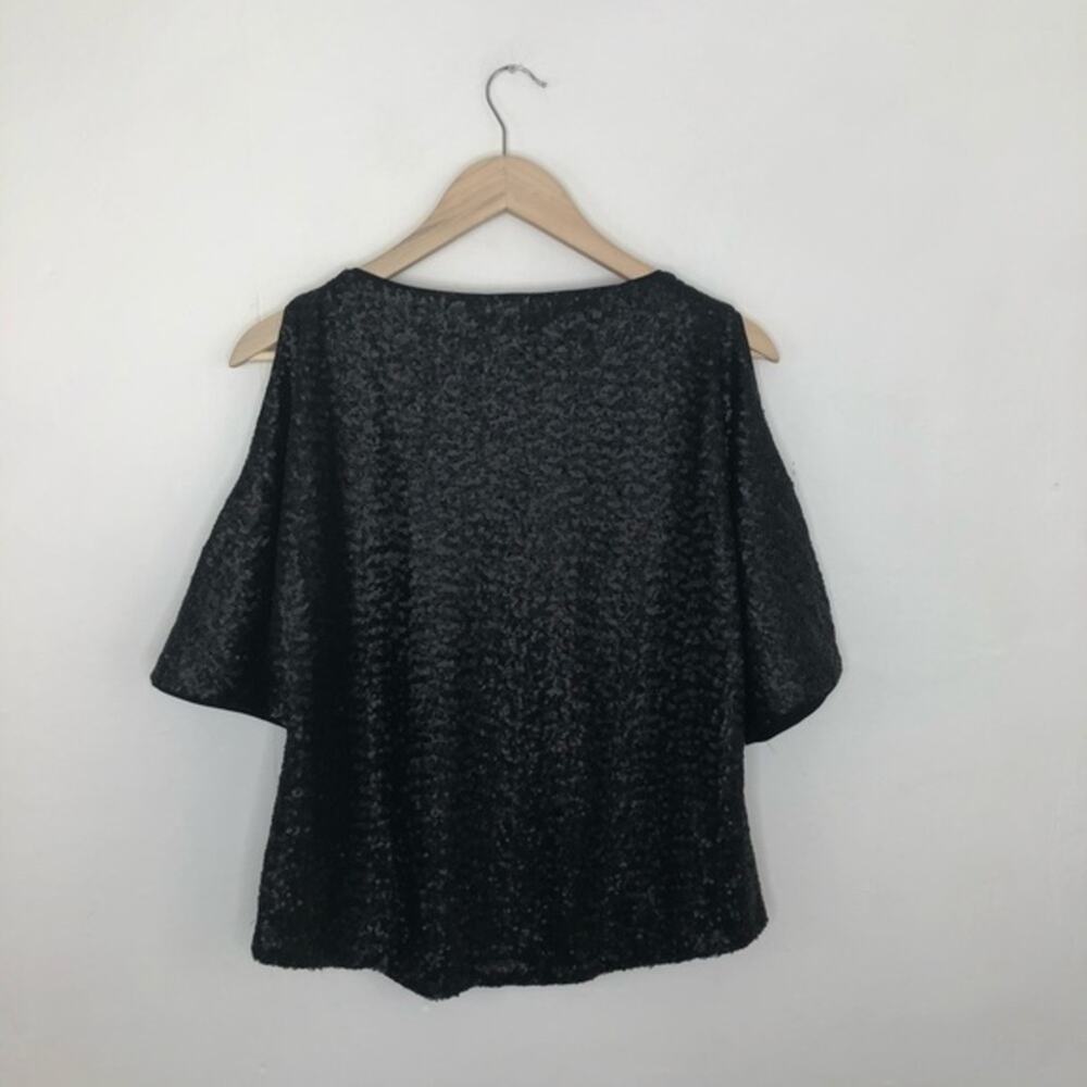 Splendid Sequin Cold Shoulder Top - Picture 3 of 11